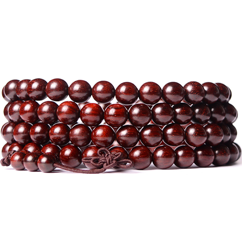 佛尘轩正品 小叶紫檀老料手链 108男女手串手链 中国传统佛珠品牌