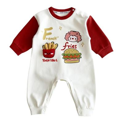 超萌宝宝秋装婴幼儿衣服可爱洋气春秋款满月百天哈衣小月龄外出服