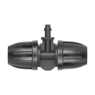 8/12mm中管简易接件接头微喷滴灌弯通三通直通堵头阀门一出一旁通