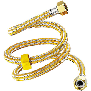 304不锈钢金属编织冷热进水软管水管马桶热水器高压连接管4分家用