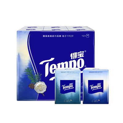 【U先派样】Tempo得宝王一博同款雪松之境印花手帕纸7片*12小包