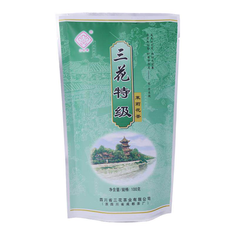 2026年日期四川特产老成都味道三花茶叶茉莉花茶特级袋装浓香100g