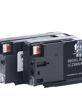 适用惠普3610墨盒HP960墨盒HP3620墨盒HP Officejet Pro3610喷墨打印机一体机原装HP960xl黑色墨水盒