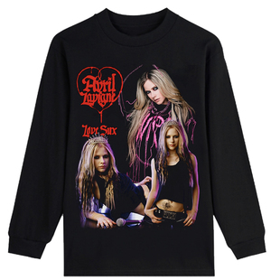 AvrilLavigne艾薇儿嘻哈原创美式复古高街穿搭青春宽松休闲圆领T