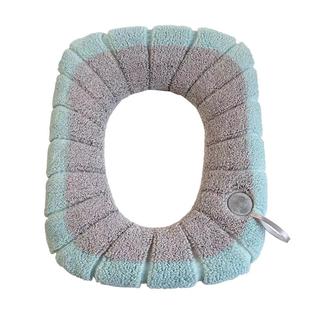 加大马桶垫坐垫四季通用毛绒坐便垫家用带提手马桶套葫芦型马桶圈