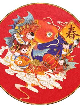 珐琅彩桌面装饰礼品玄关碳盘摆件