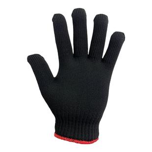 劳保黑色尼龙手套加厚耐磨男棉线工作劳动工地干活修车透气防护
