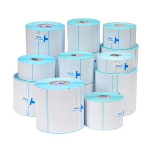 三防热敏标签纸60x40203050708090100x100空白不干胶标签贴纸超市价格条码打印机热敏纸防水亚银纸条形码奶茶