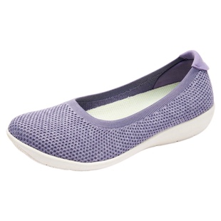 舒悦老人鞋一脚蹬妈妈鞋中老年舒适运动浅口散步奶奶鞋夏季透气女