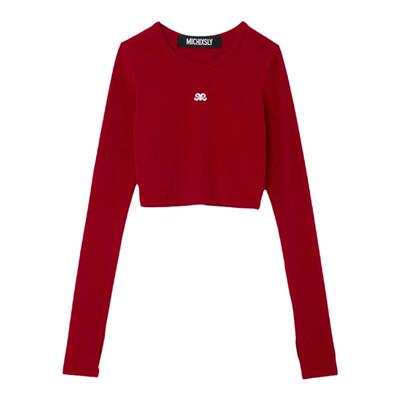 SLY甜辣风短款修身T恤