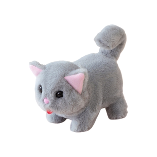 会动的猫咪婴儿小动物有声音女孩玩具猫走路会叫仿真电动发声电子