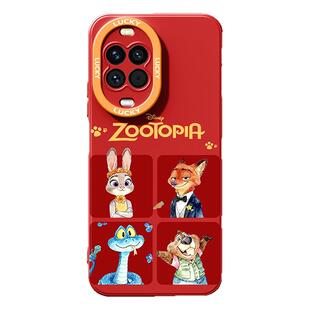 疯狂动物城适用于华为nova14pro手机壳女生14活力版13PRO可爱朱迪12ultra本命年红色11/10防摔保护套9se挂绳