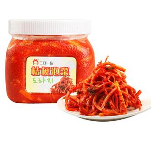 三口一品正品韩国泡菜桔梗好吃的下饭菜咸菜自制农家新鲜美味450g