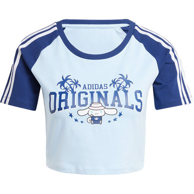 Adidas/阿迪达斯正品CROP BABY TEE C女士运动短袖T恤JH3175