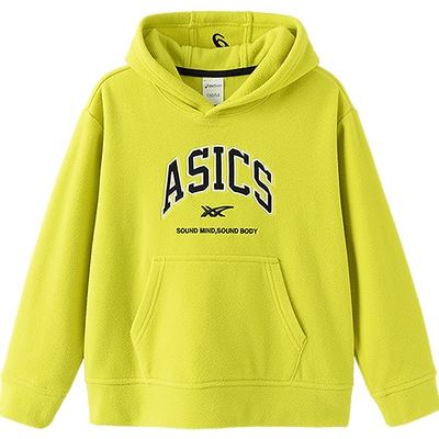 亚瑟士童装摇粒绒连帽卫衣抗静电