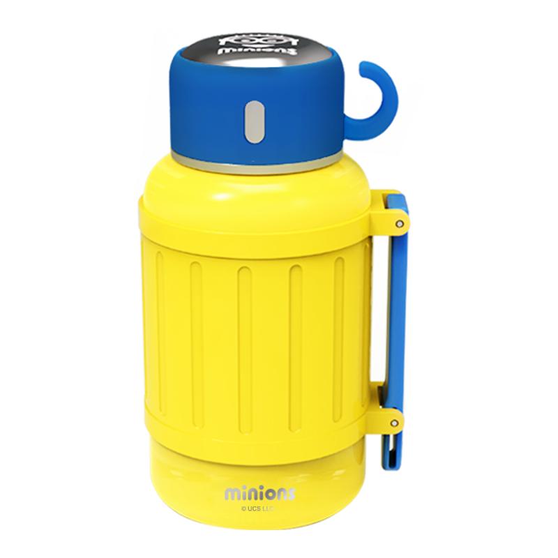 正品小黄人联名保温杯水杯保温瓶杯子大容量便携式保温壶1000ML