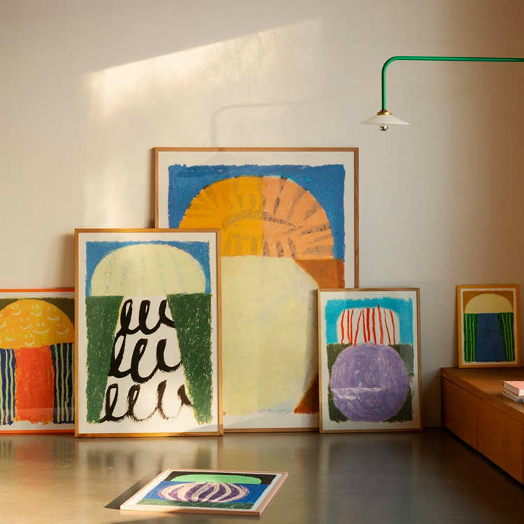 丹麦设计SUZANNE LUSTIG小众现代艺术抽象装饰画现代简约卧室客厅