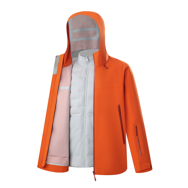霞湖世家防水三合一冲锋衣鹅绒服