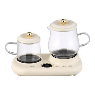 鸳鸯养生壶多功能自动烧水茶壶玻璃花茶电炖杯保温一体双杯煮茶器