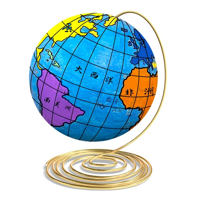 2026新款地球仪手工制作材料diy初中生自制泡沫球空白模型可擦写正版学生用初一地理教学作业专用半成品圆球
