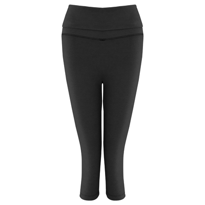 WellD  黄油系列Capri高腰翻边7分裤女设计感小众百搭紧身休闲裤