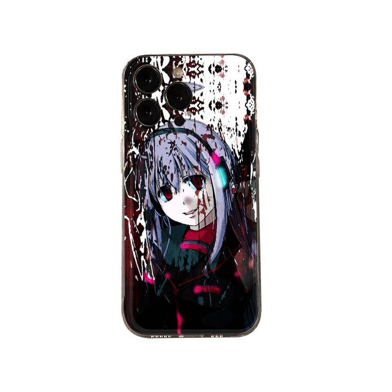 黑暗风亚文化日系女孩适用于iPhone17promax全包12手机壳苹果15软华为P60透明mate50保护套红米not