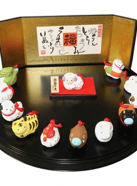 招福家居摆件土铃十二生肖开运