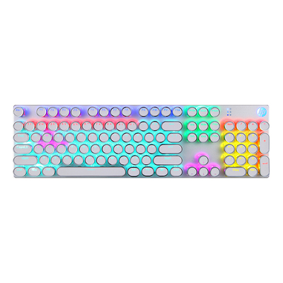 惠普复古朋克机械键盘青轴茶轴