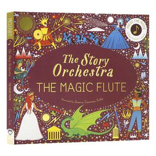 莫扎特 魔笛交响乐团发声书英文原版绘本 The Story Orchestra: The Magic Flute 儿童音乐启蒙管弦乐队故事发声书布封精装收藏版