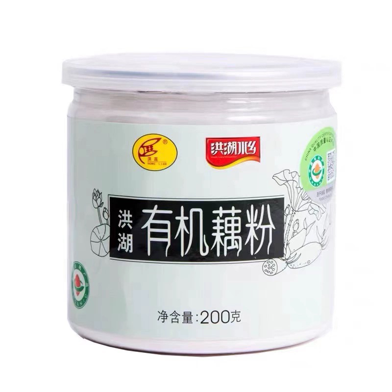 洪湖水鄉(xiāng)有機藕粉200g 湖北特產(chǎn)洪湖原味無糖零添加純藕粉代餐粉