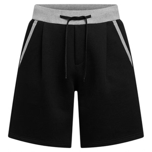 楼高素衣【SCUBA短裤】松紧腰抽绳拼接撞色休闲运动立裁五分裤男