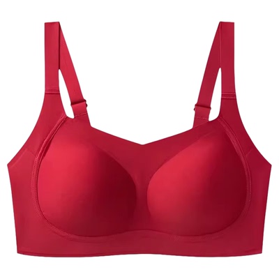 2026属马年本命年内衣服套装女士红色妈妈装大码大胸显小女士礼物