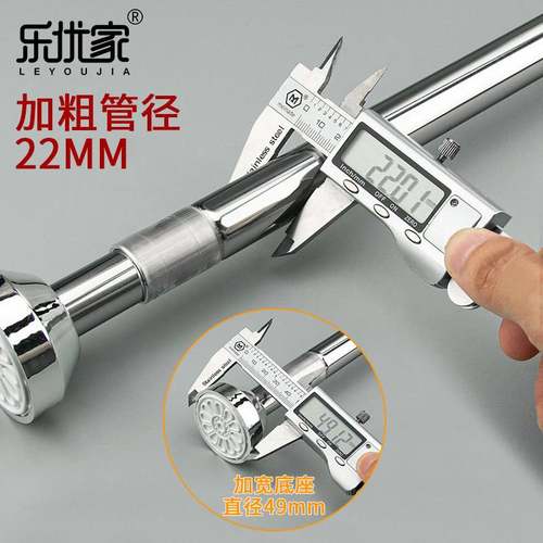 伸缩晾衣杆子衣橱柜子里挂衣衣柜杆免杆衣架横杆宿舍打孔不锈钢挂