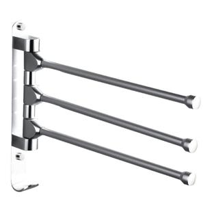 JOMOO九牧太空铝置物架毛巾架五金挂件毛巾杆可旋转挂壁式936026