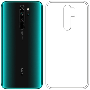 适用于小米红米Note 8 Pro手机保护套Redmi Note 8 Pro硅胶透明壳塑料胶质外壳白色百搭裸壳可水洗简易装全新