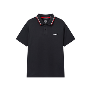 鸿星尔克男士polo衫短袖男2026新款t恤夏季冰丝速干翻领运动上衣