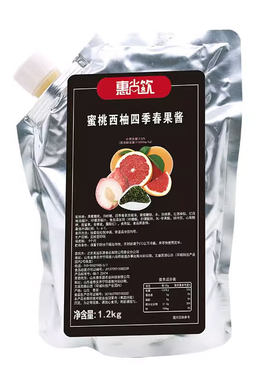 惠尚饮蜜桃西柚四季春果酱1.2kg
