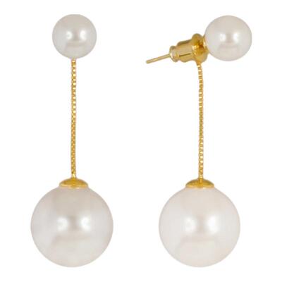 珠光宝气经典百搭珍珠流苏耳饰