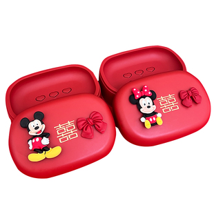 结婚香皂盒一对红色肥皂盒喜沥水新婚陪嫁嫁妆婚庆用品情侣漱口杯