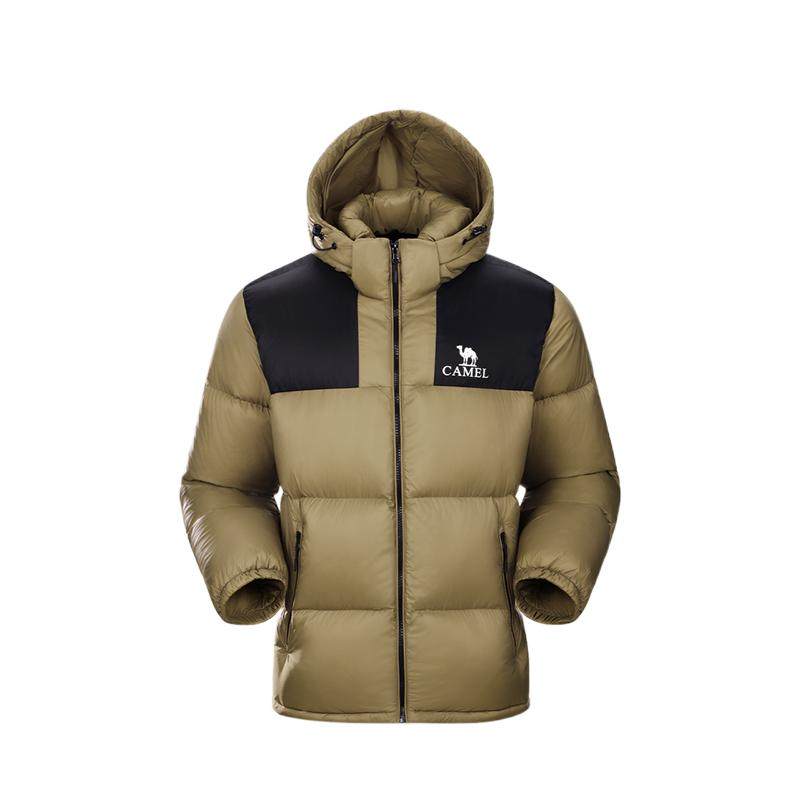 面包服加厚户外羽绒服骆驼