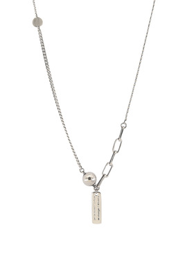 韩国东大门纯银设计感长款毛衣链