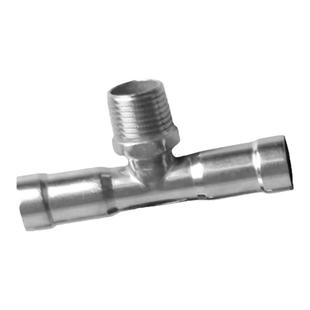 304不锈钢外丝三通环压式薄壁压接穿线管燃气管饮用水管管件接头