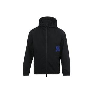 【自营】BURBERRY/博柏利纯色男士宽松休闲连帽拉链长袖夹克外套