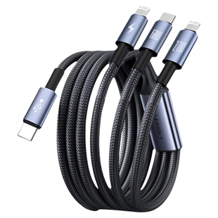 品胜适用华为苹果usbc充电器pd快充一拖三充电线两个typec三合一安卓tpyec口车载tepyc数据线tapyc手机三个头