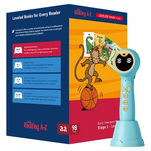 【raz98册+点读笔299元|国补15%】raz分级阅读绘本美国原版英语启蒙小蝌蚪点读笔a6s幼儿早教reading  a to z