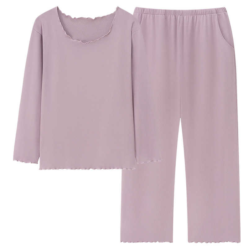 睡衣女士秋冬季德绒可外穿家居服