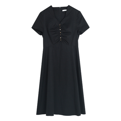 solighter法式风早春新款连衣裙