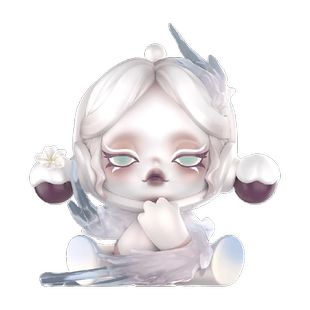 泡泡玛特 SKULLPANDA 庭前墨梅手办古风清雅盲盒玩具