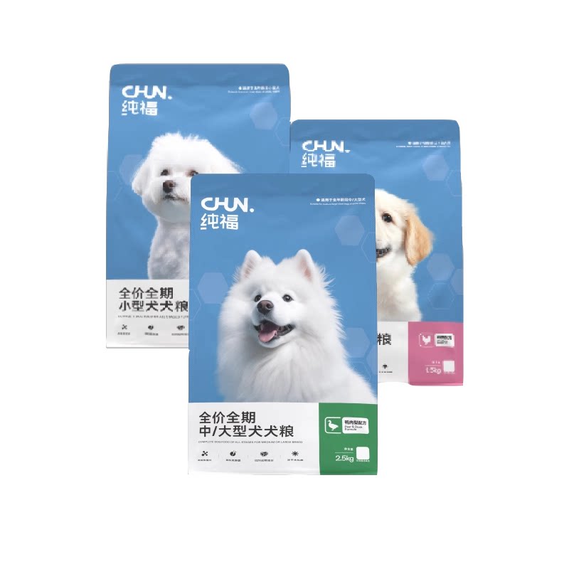 【交个朋友超级88】纯福幼犬粮、小型犬/中大型犬鸭肉梨犬粮
