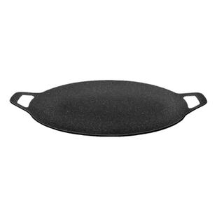 户外露营卡式炉烤肉盘麦饭石不粘锅铁板烧盘韩式多功能碳火煎烤盘